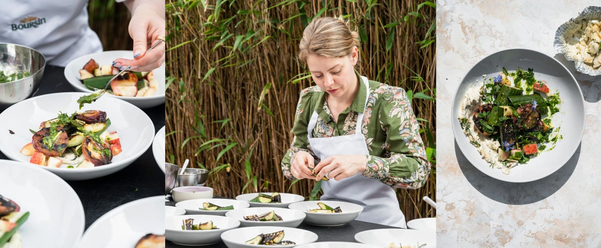 header - Boursin - Estée Strooker - Food from Claud Nine - perzik - komkommer