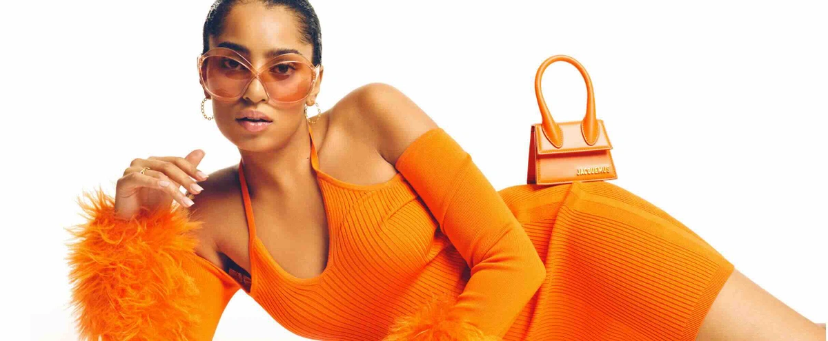 header - jurk - oranje - zonnebril - meis&jip