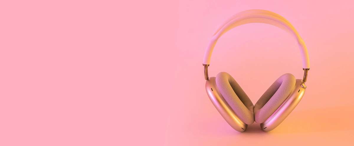 hero - koptelefoon - bluetooth - roze - elektronica - unsplash