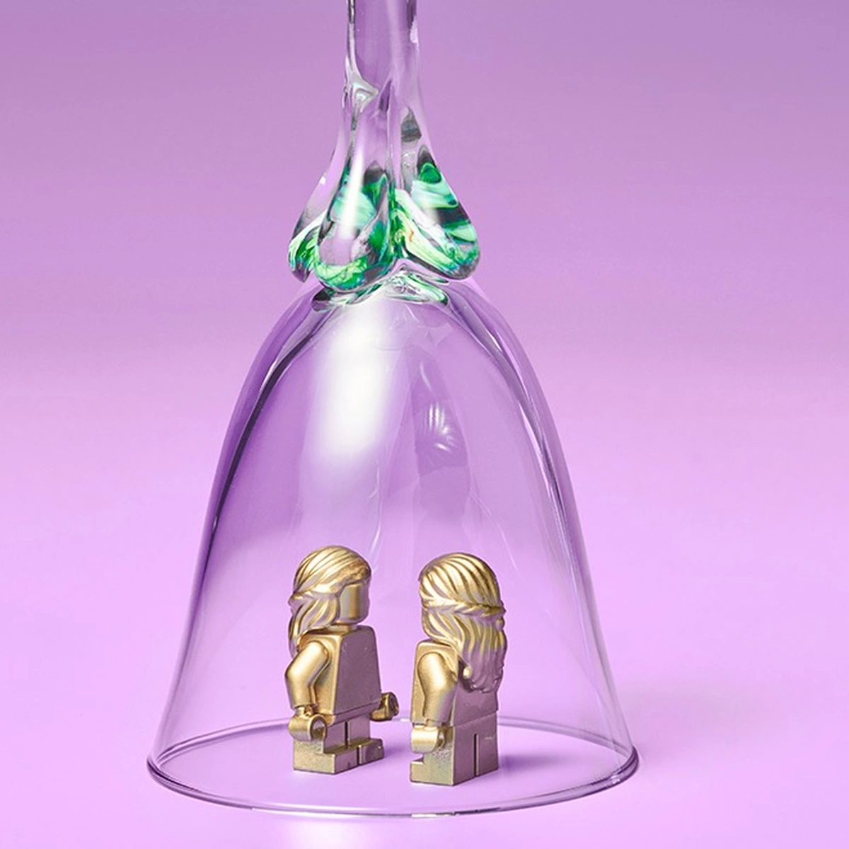 Sterrenbeeld - tweeling (paarse achtergrond)