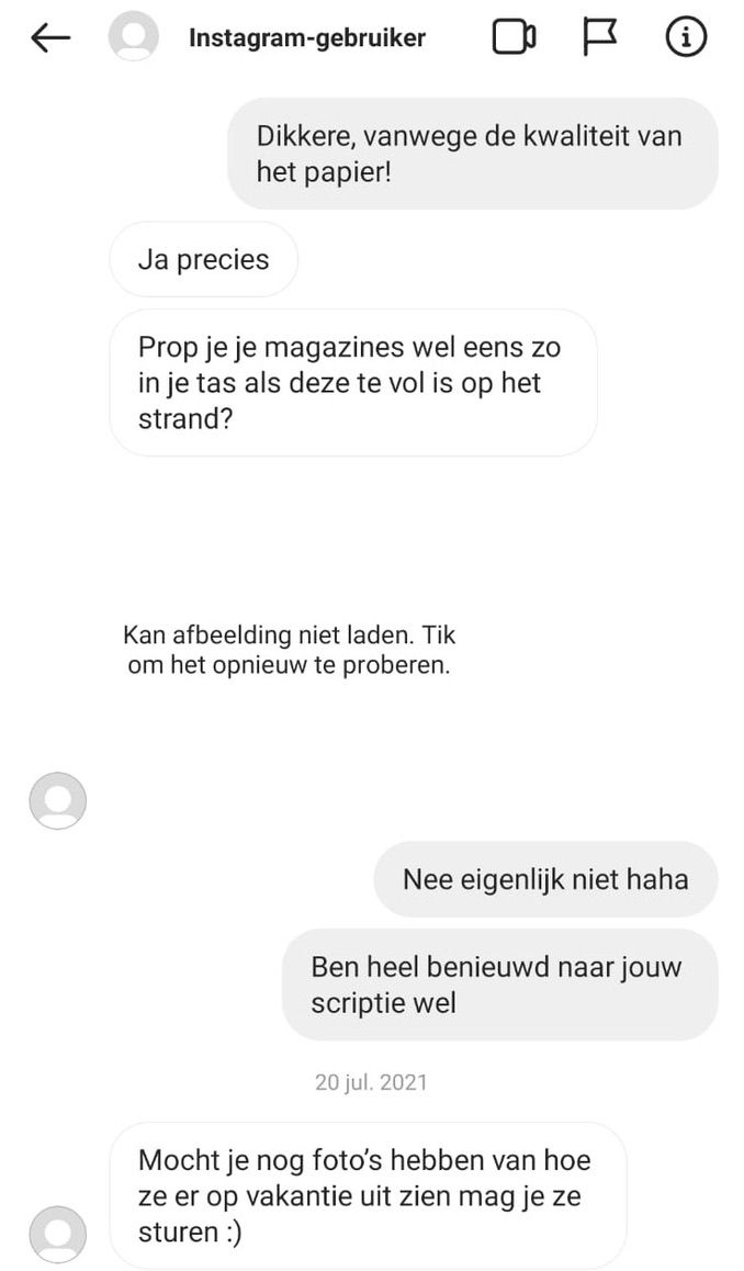 Slide maar niet in m'n DM Anne