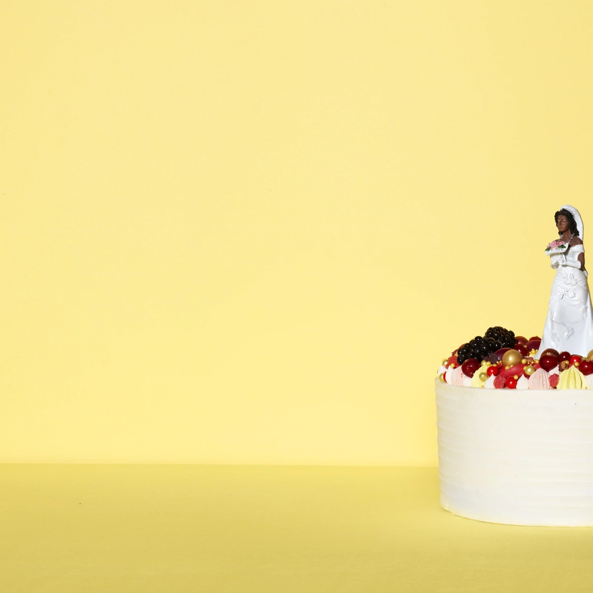 Trouwen - geel - taart - header