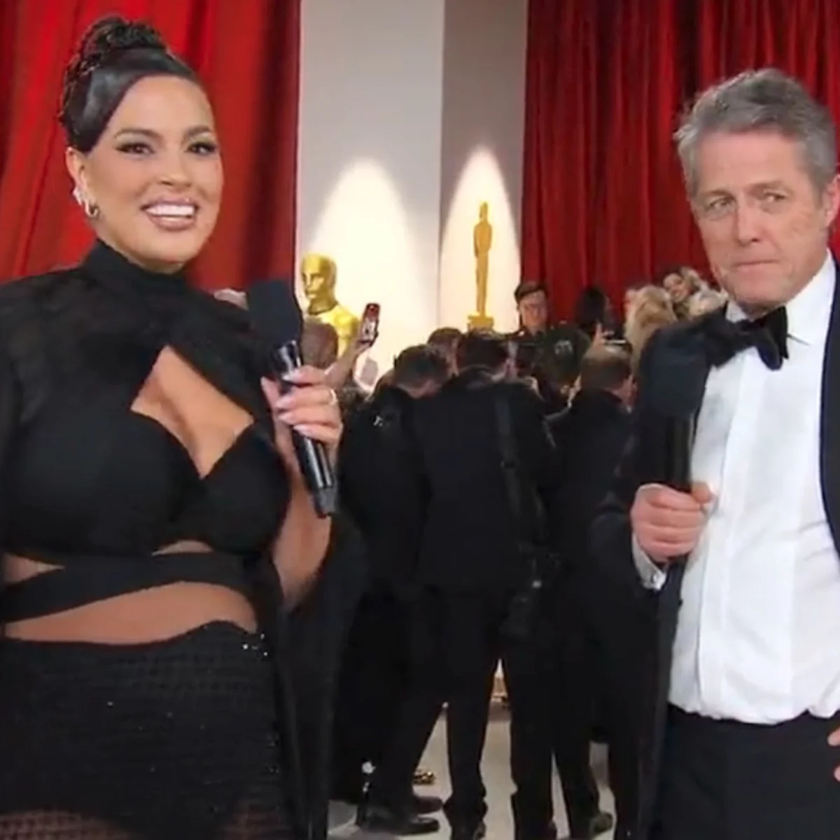 Header - Hugh Grant - Ashley Graham - bron YouTube - Oscars 2023