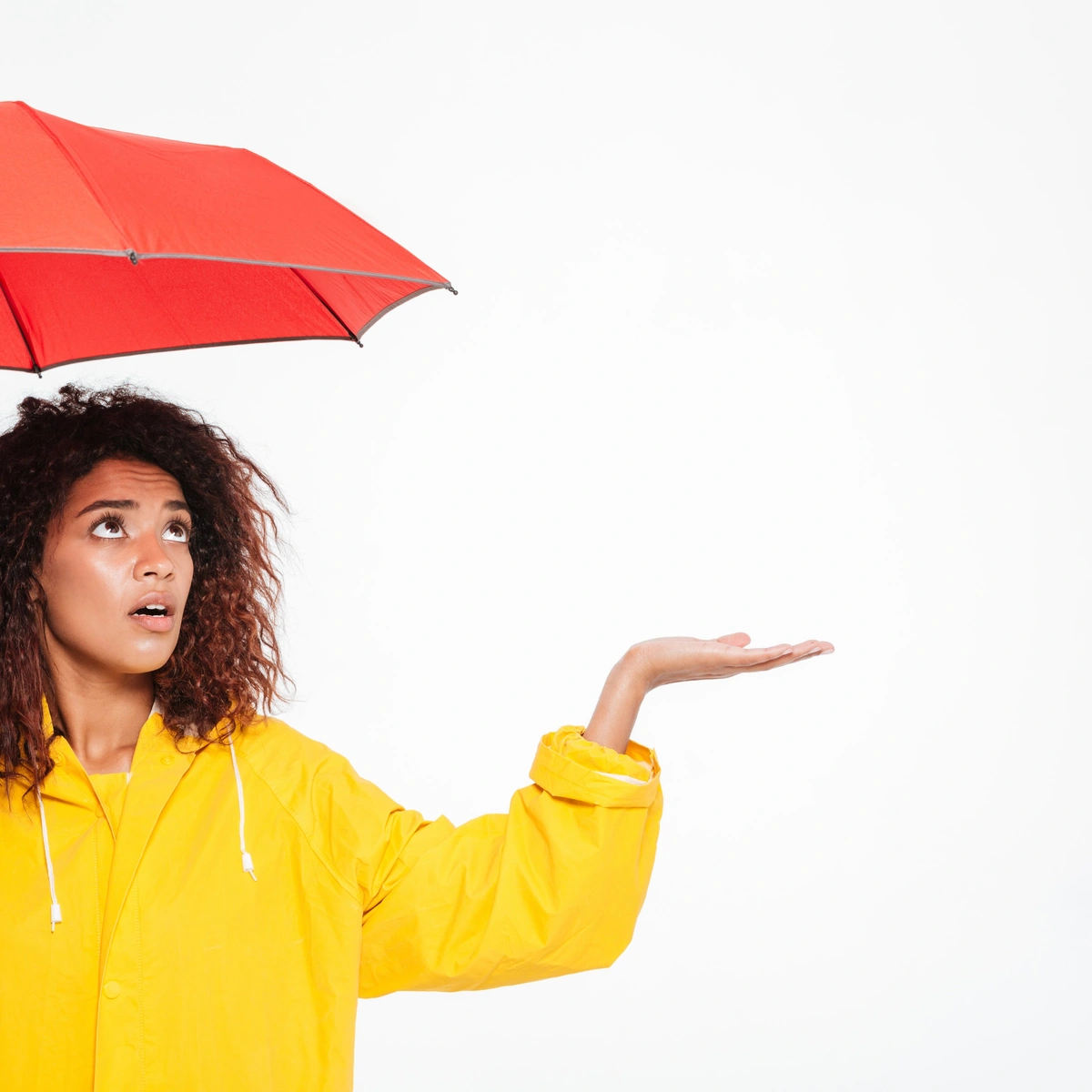 PEXELS-picture-confused-african-woman-raincoat-hiding-umbrella-waiting-raing-white