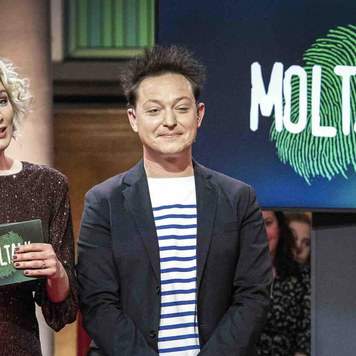 Wie is de Mol? Moltalk Marlijn Weerdenburg en Rop Verheijen ANP 