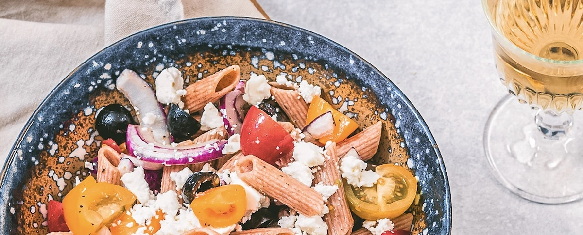 Fokking makkelijk recept - griekse pastasalade - chickslovefood