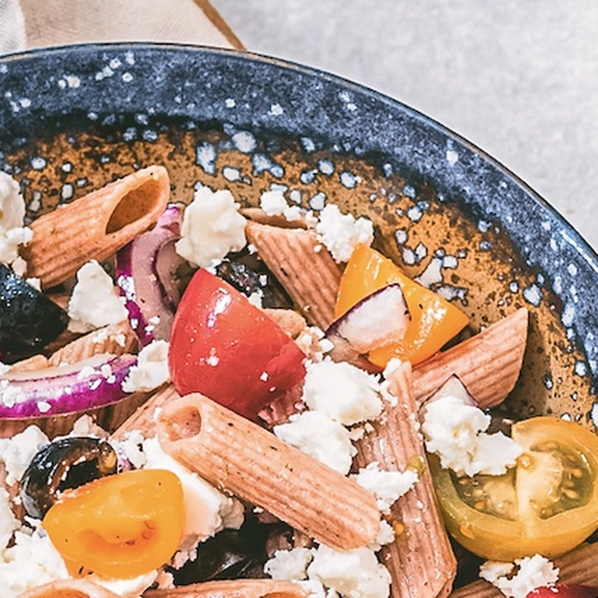 Fokking makkelijk recept - griekse pastasalade - chickslovefood