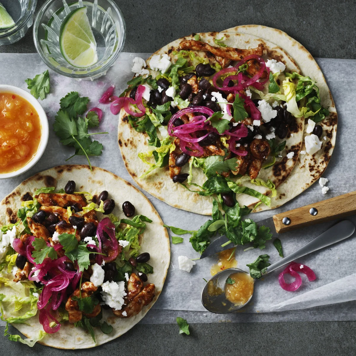 Santa Maria, Taco's, kip en feta