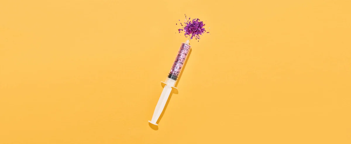 08 2024 - Confetti - glitter - prik - naald - botox- injectie - fillers- B&M verhaal 1 Psyche - Fotograaf Tom ten Seldam - header