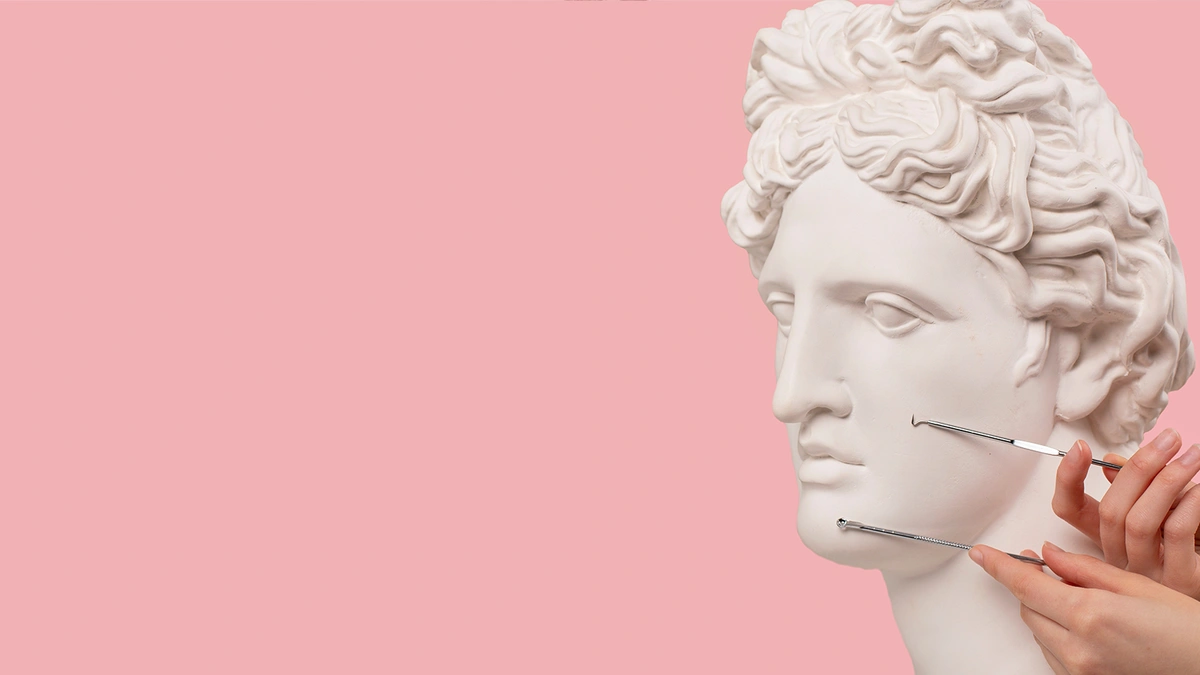 Header - Drs Leenarts - standbeeld - onzuivere huid