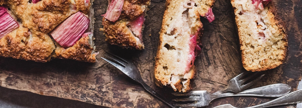 Header - fokking makkelijk recept - rabarber cake 