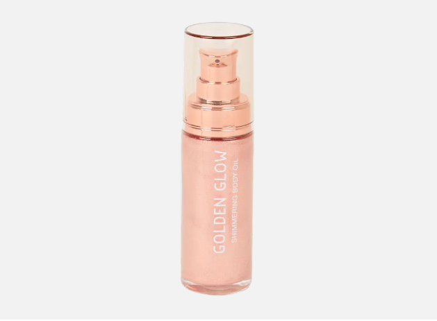 Image - golden glow body oil - action