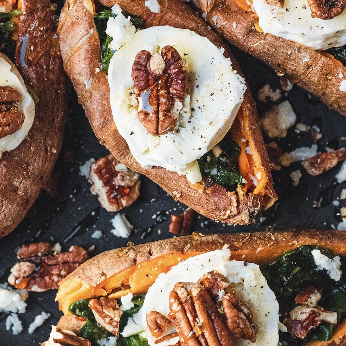 Header - recept - chickslovefood - zoete aardappel - geitenkaas