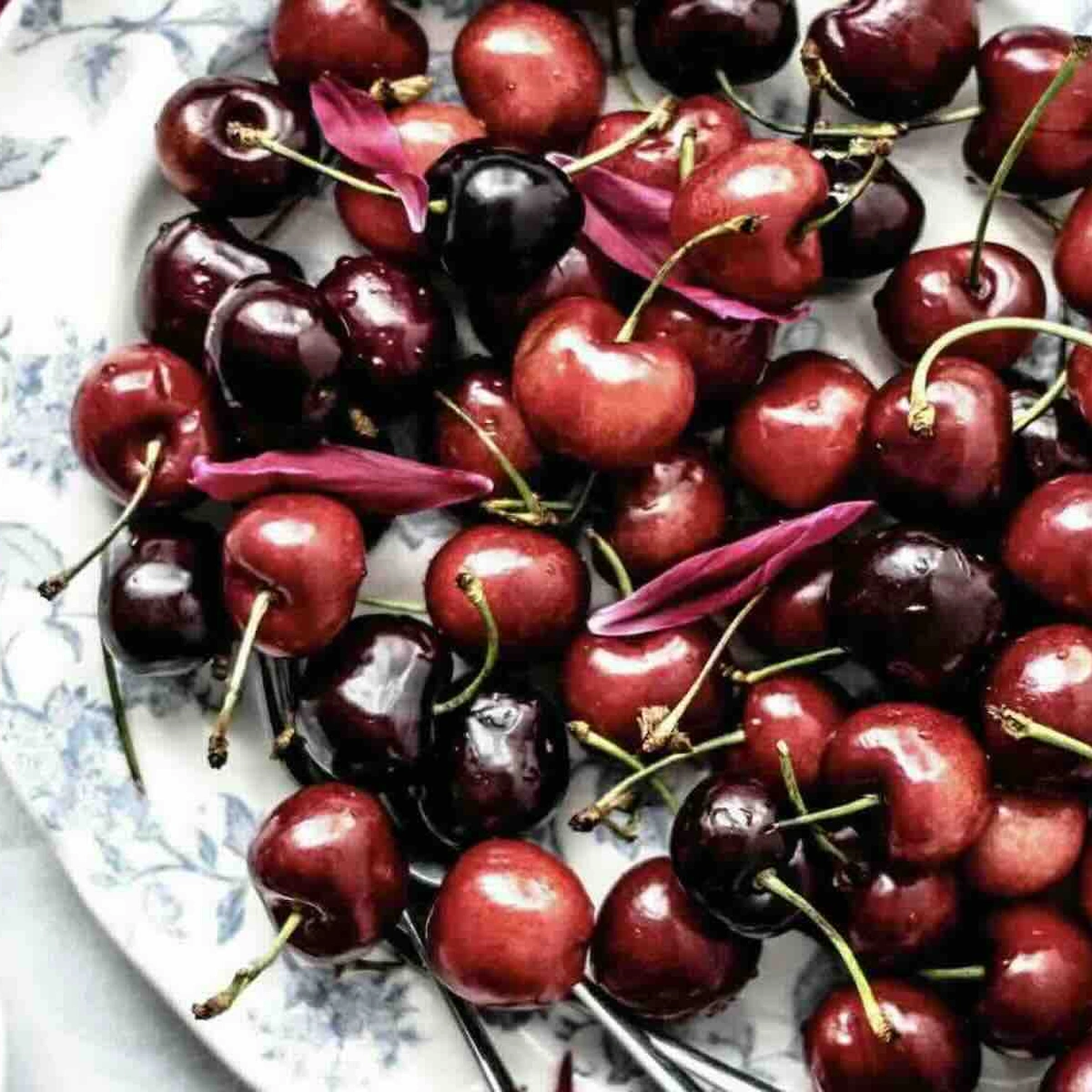 Header/hero - kersen - bord - servies - fruit - Unsplash