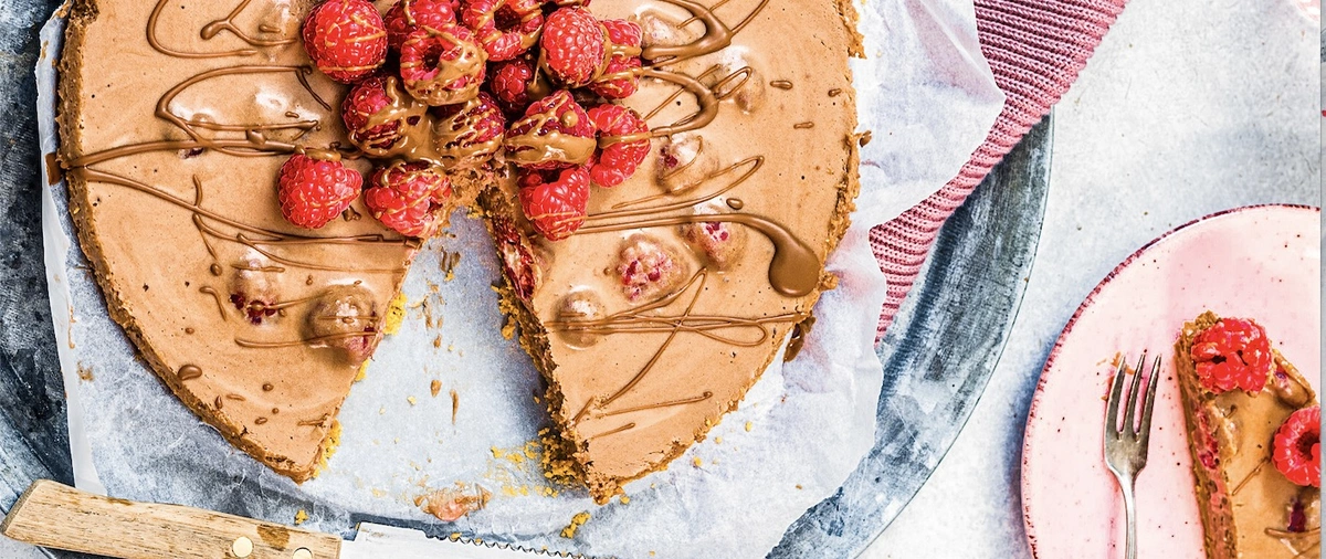 Header - chickslovefood - chocolademousse taart - frambozen