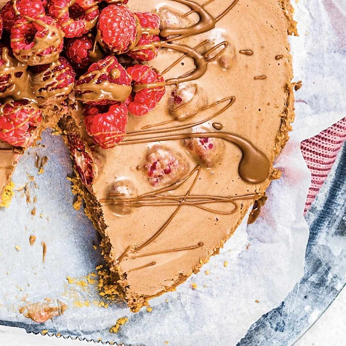 Header - chickslovefood - chocolademousse taart - frambozen