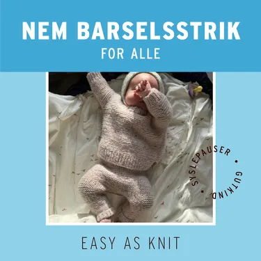Cover af udgivelsen Nem barselsstrik for alle
