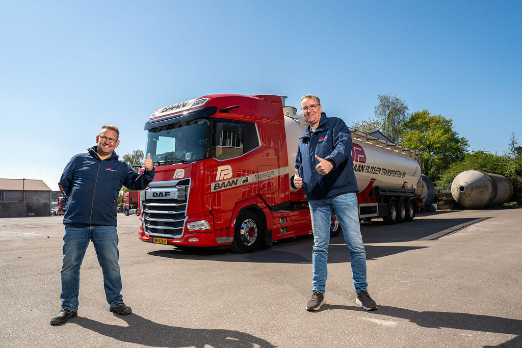 Documents and downloads from Baan Rijssen Transporten — company truck at the depot
