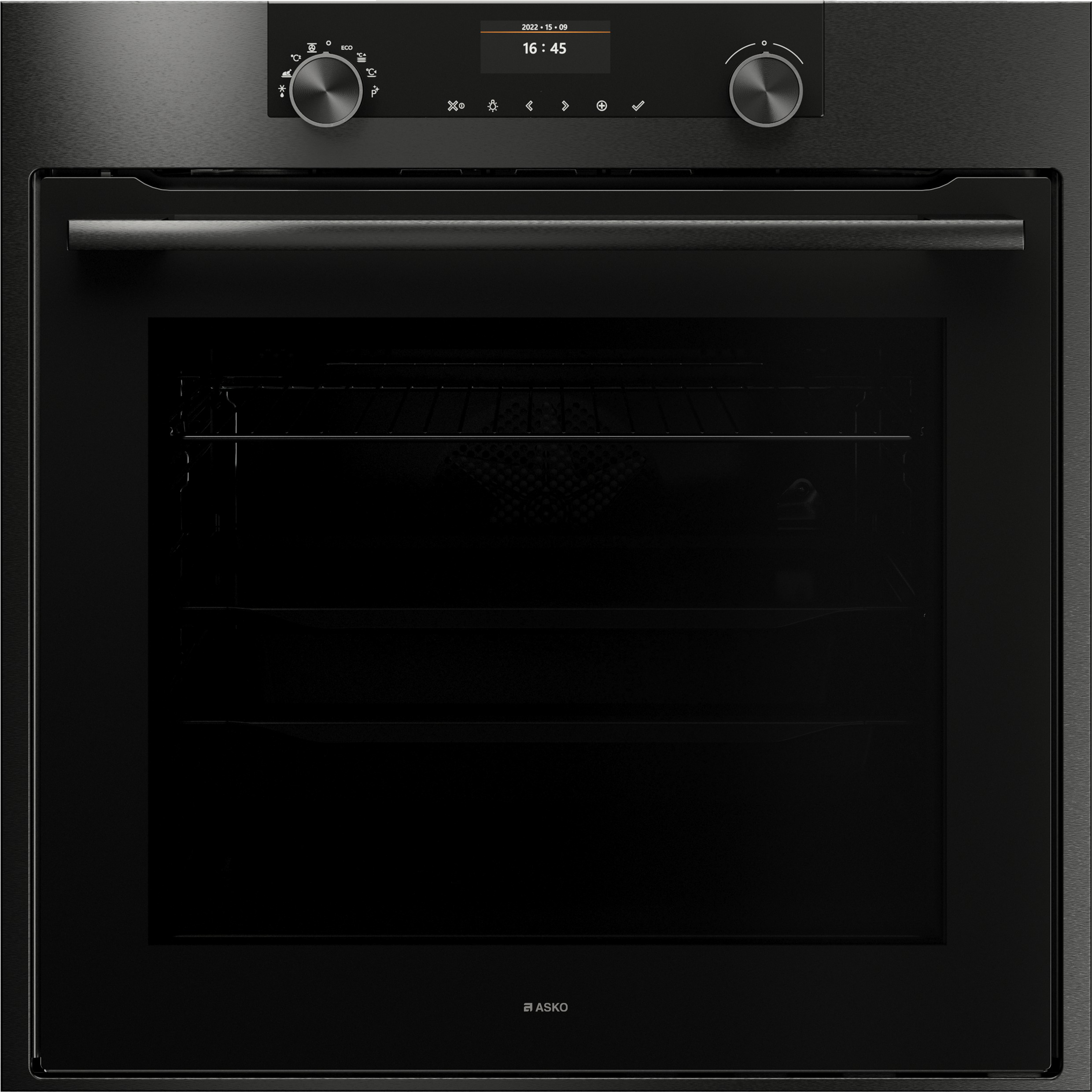 ASKO Built-in Pyrolytic Craft Oven Black Steel 60cm