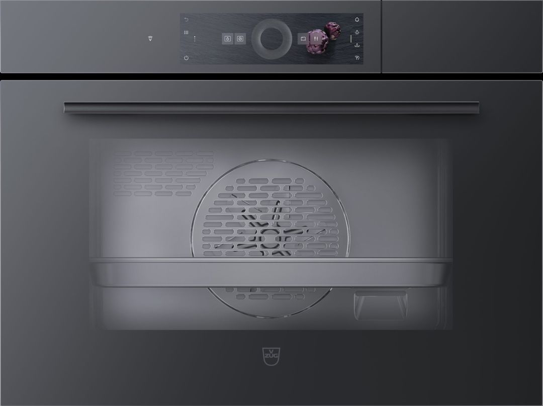V-ZUG CombiSteamer V6000 45cm Black Glass