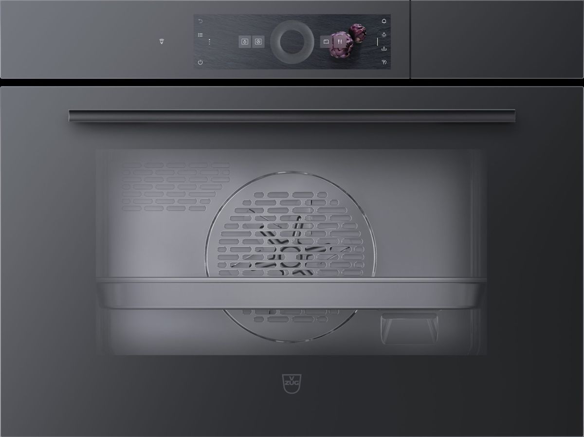 V-ZUG CombiSteamer V6000 45cm Black Glass