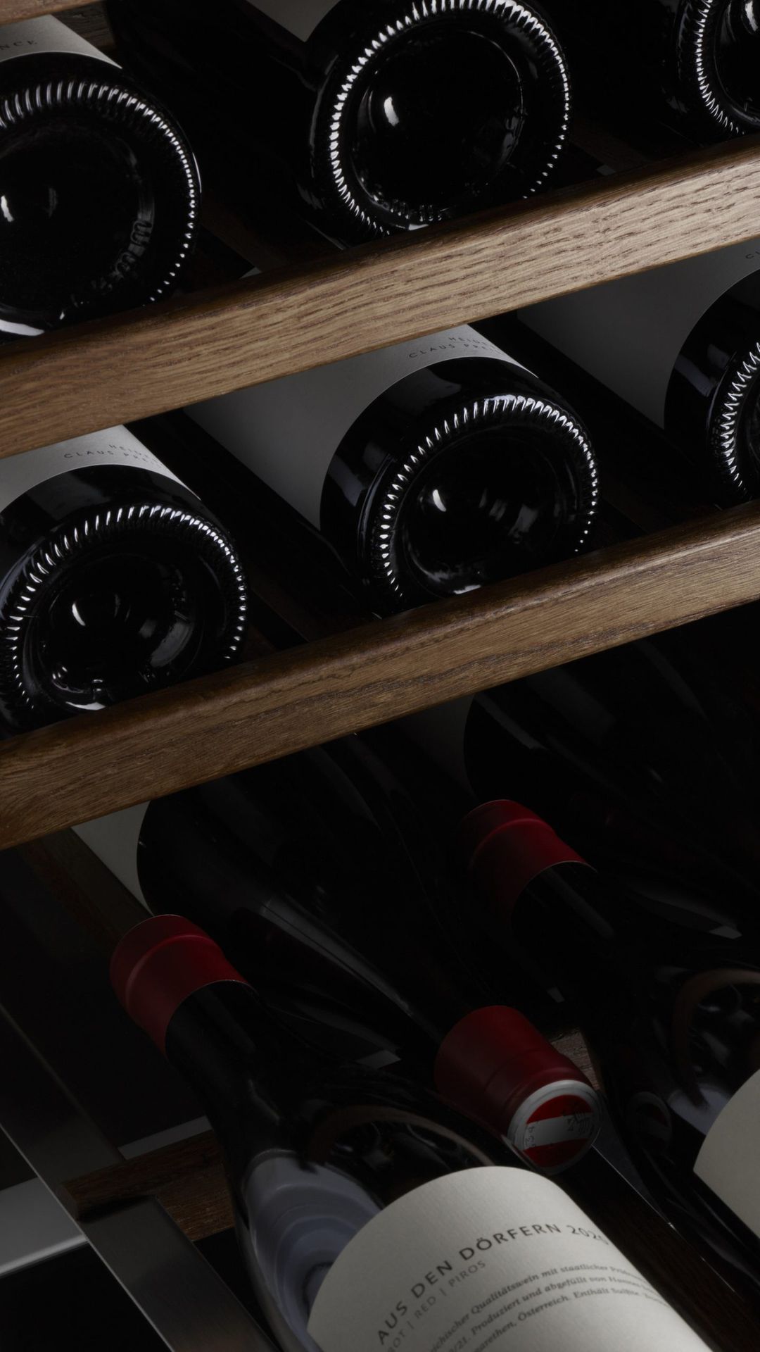 Elegant wine display at home