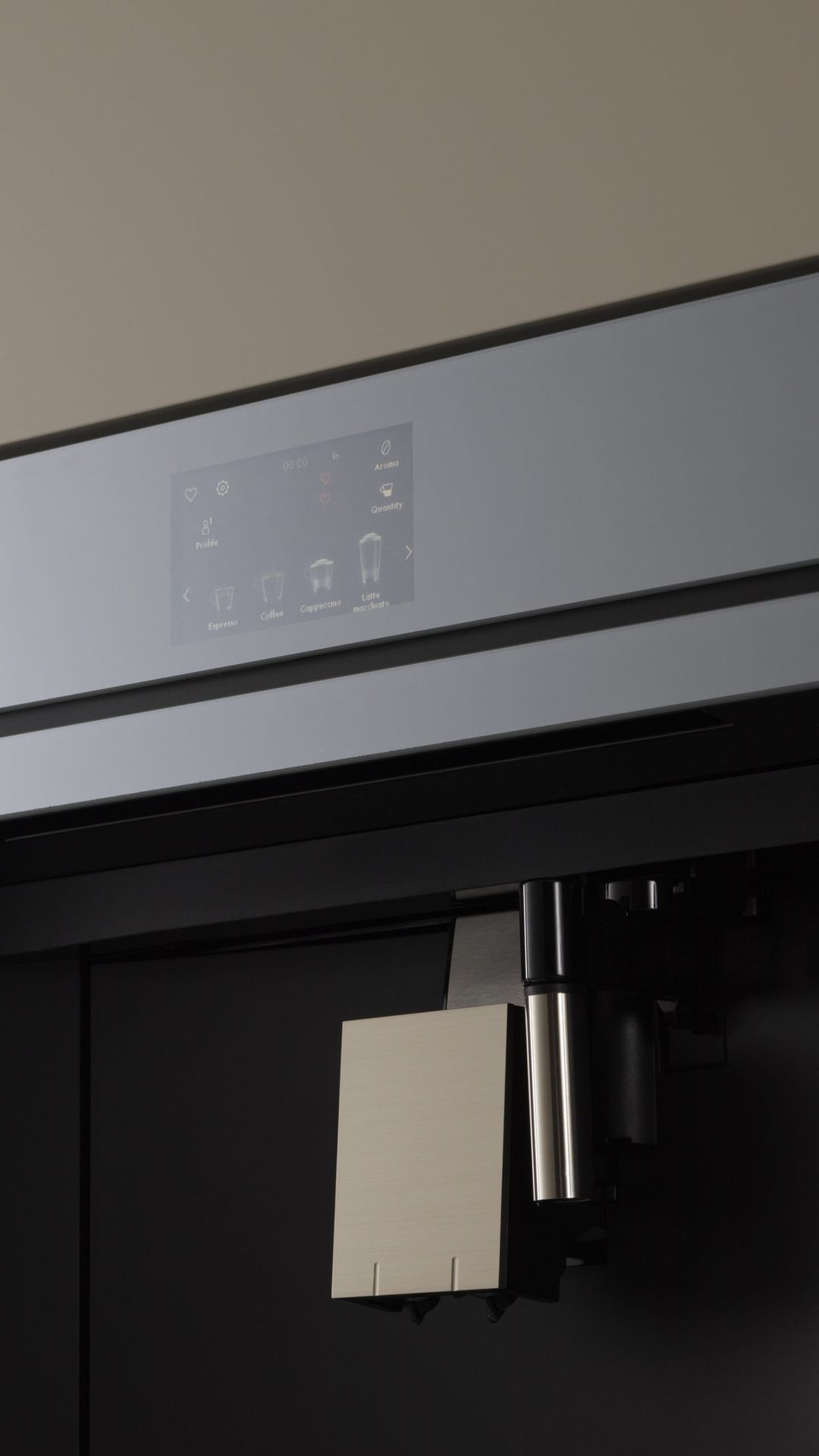 V-ZUG CoffeeCenter Coffee Machine 45cm Platinum Mirror