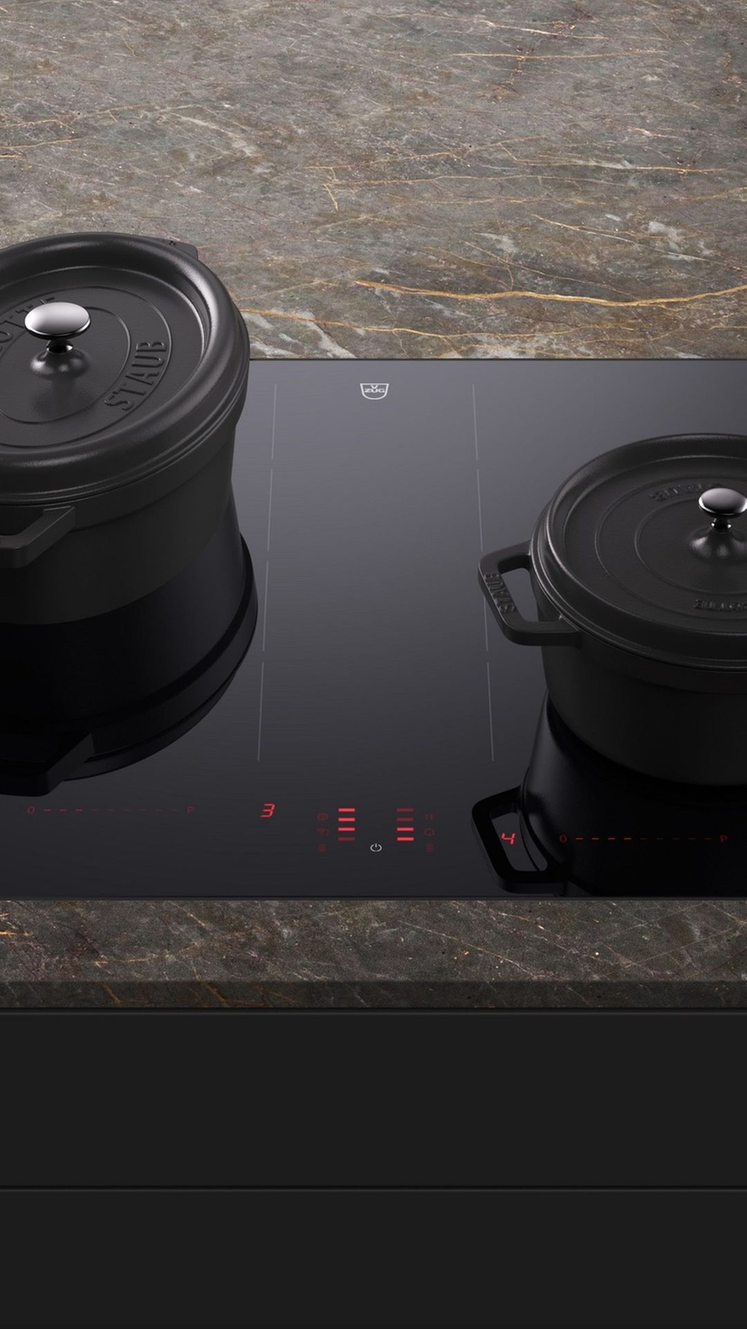 V-ZUG Optiglass CookTop V4000 I604 Black 60cm