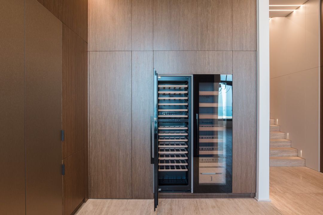 PROHAUS Wine Cooler Built-In Black