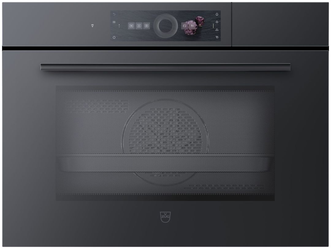 V-ZUG CombiSteamer V6000 45M PowerSteam Black Mirror Glass