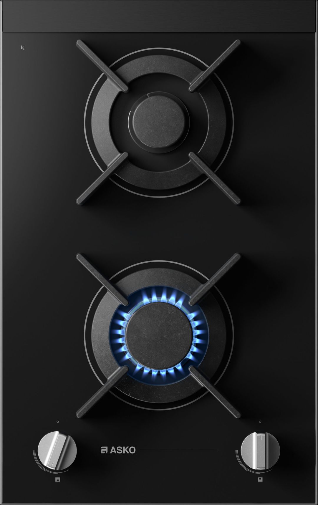 ASKO Gas Hob Black Ceramic Glass 33cm 2 Burners