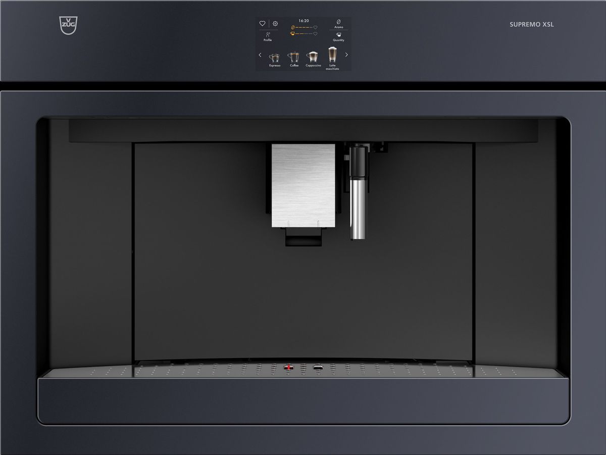 V-ZUG Supremo XSL Coffee Machine Black Glass 45cm