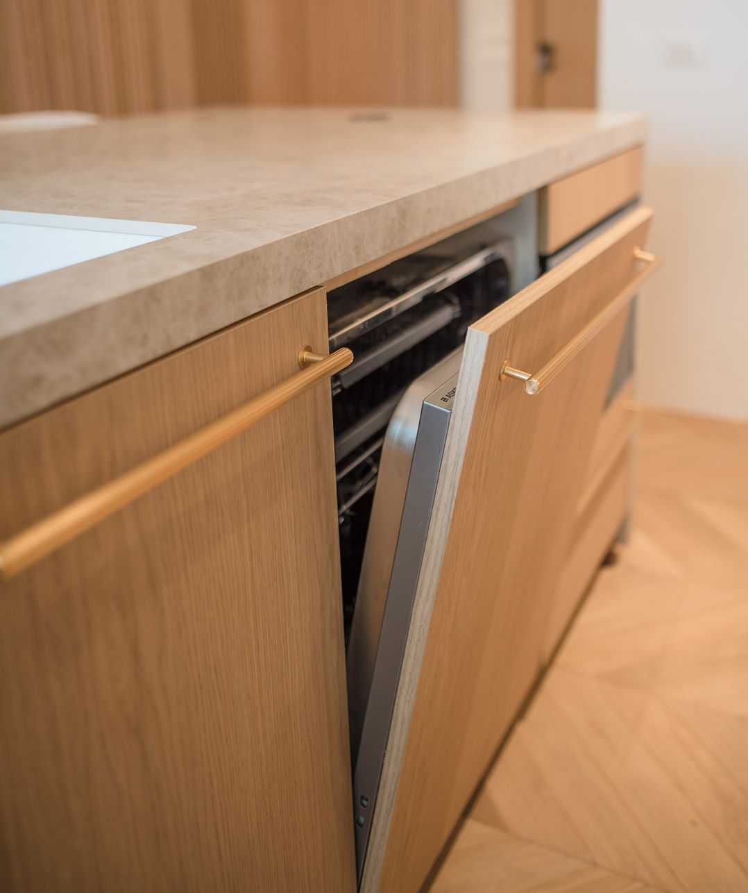 Shinnoki Ivory Oak kitchen cabinetry, Batroun