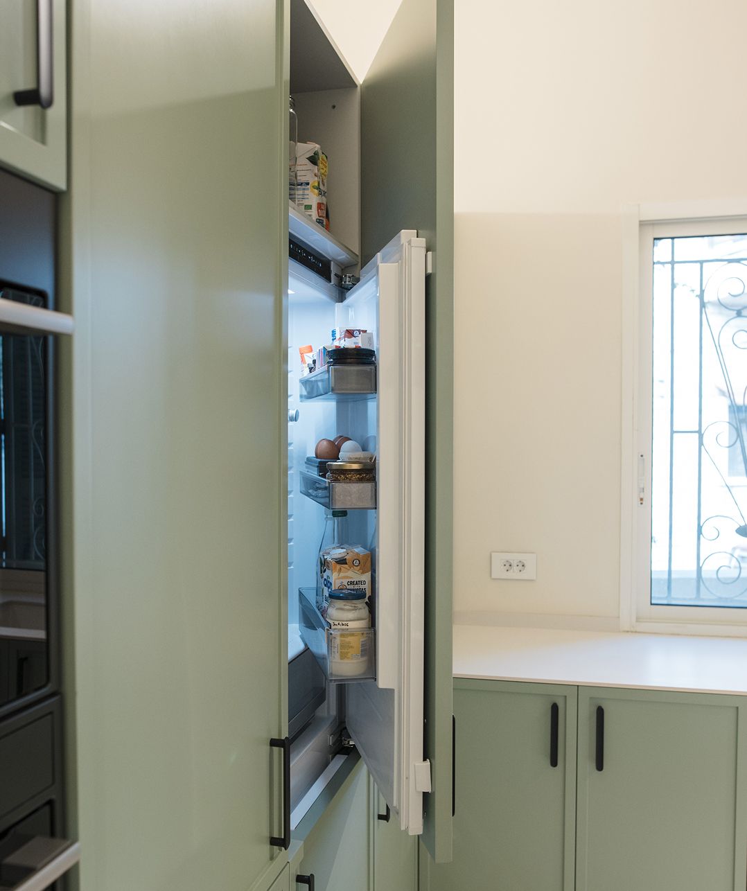 Light kitchen surfaces in natural light, Beit Meri