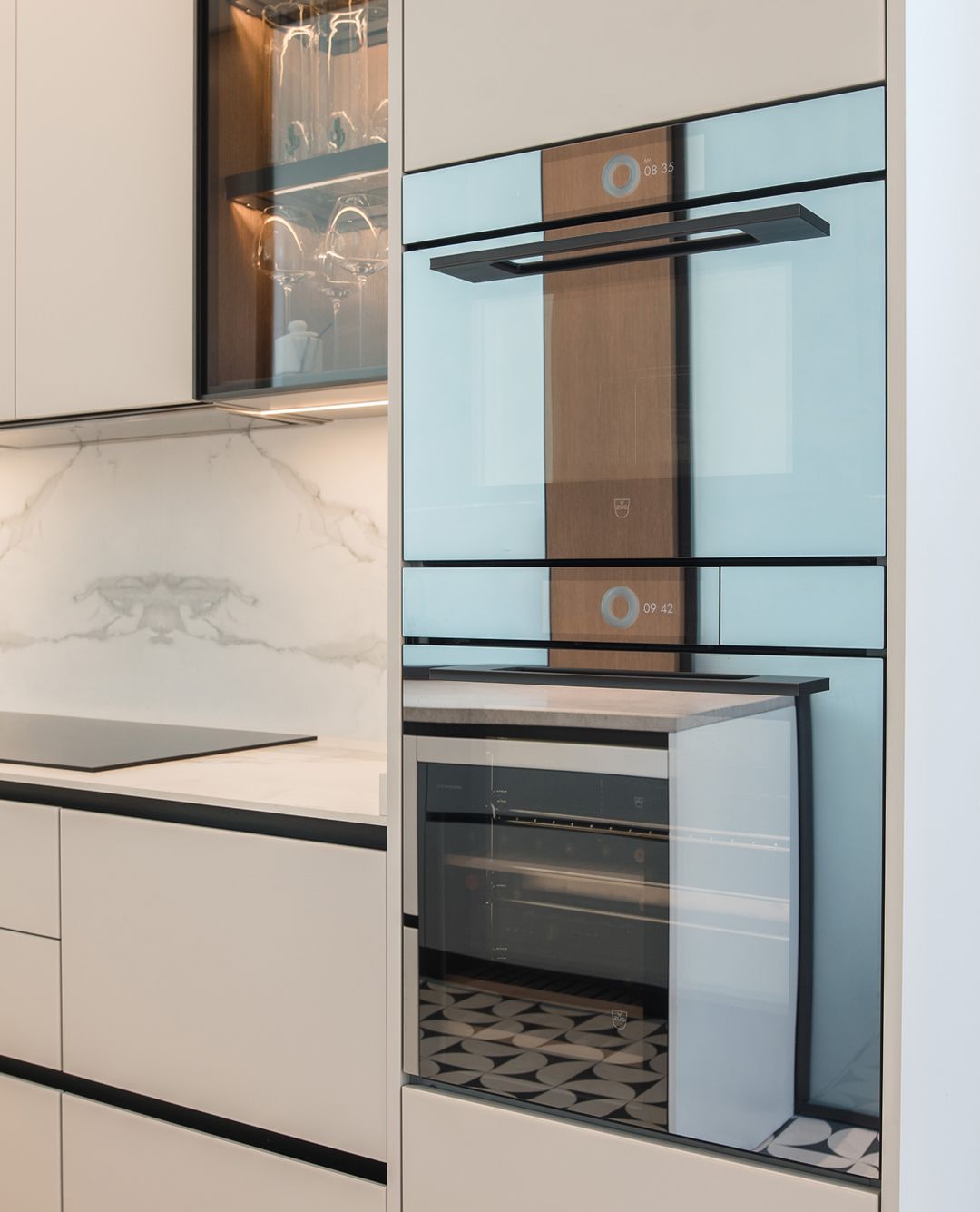 Discreetly integrated appliances in a bespoke kitchen, Cornet Chehwan