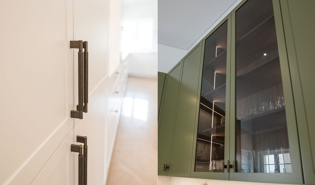 Classic green and white kitchen in Mechref, view 16