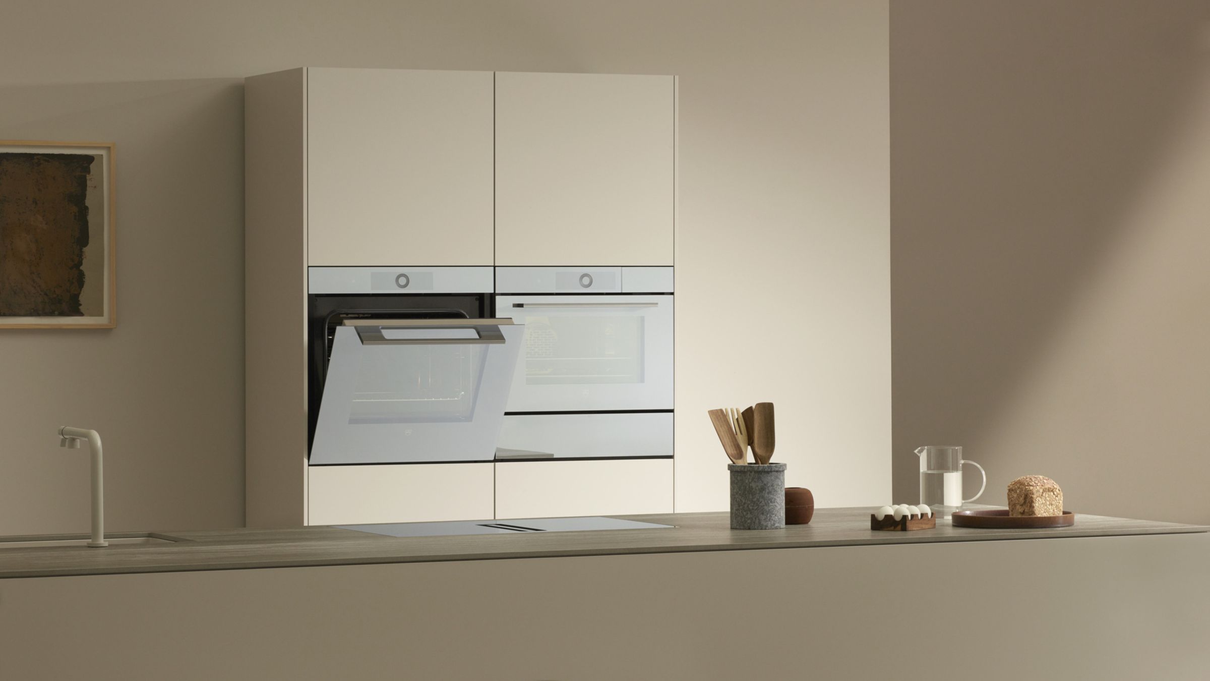 Built-in kitchen appliances display at Kitchen Avenue showroom, Jdeideh