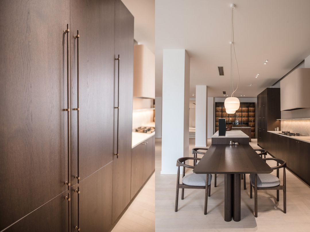 Burley oak showroom kitchen, view 8