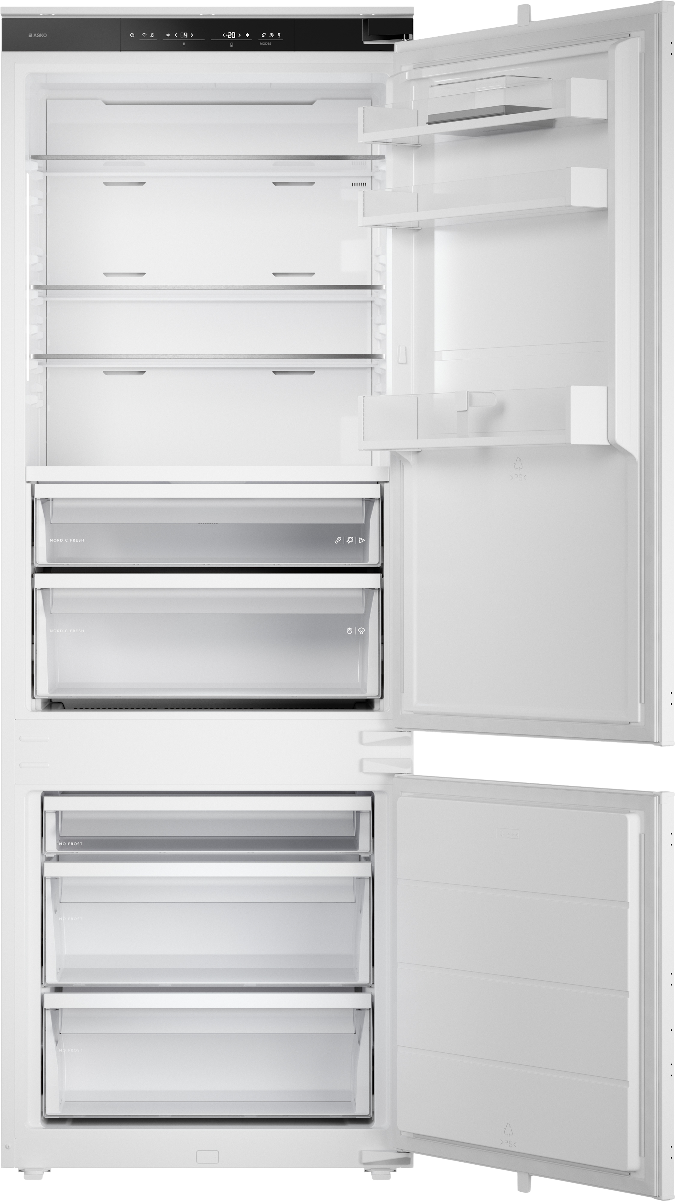 ASKO Built-in Fridge Freezer 70cm Series 2