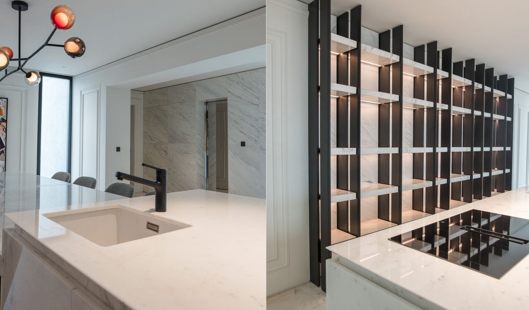 Clean-lined kitchen in Achrafieh, view 6