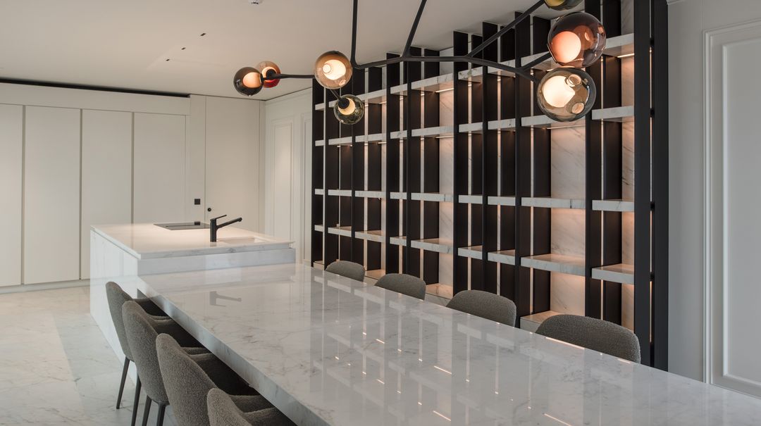Clean-lined kitchen in Achrafieh, view 8
