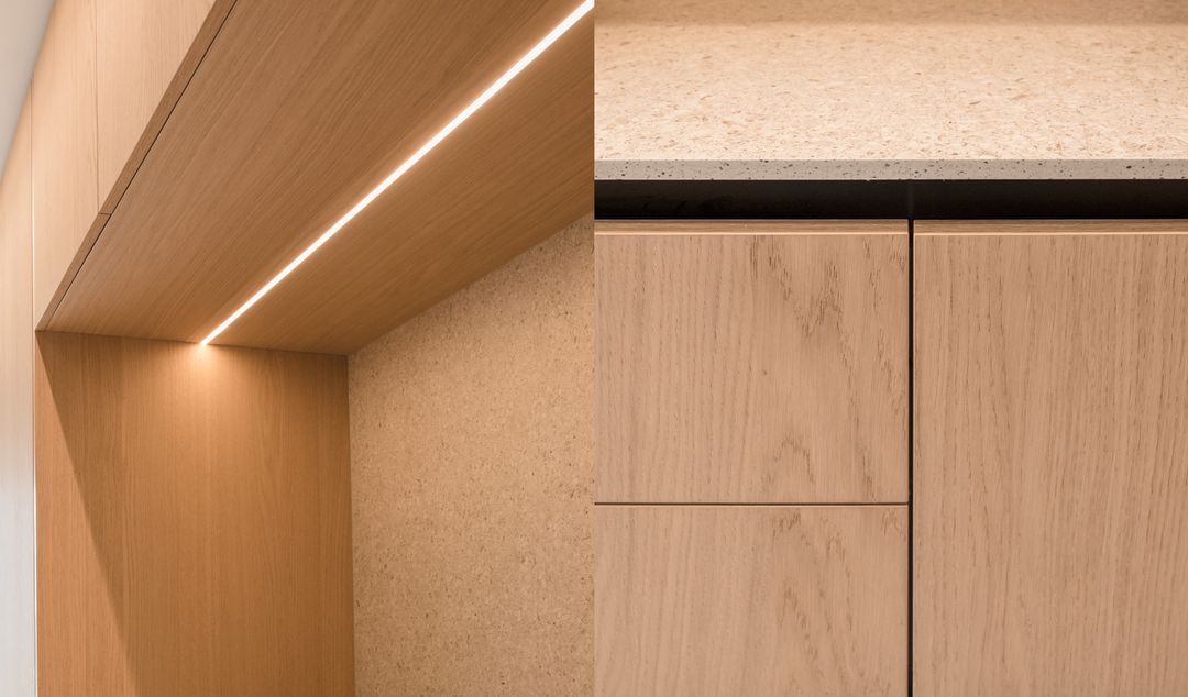 Ivory Oak and olive green kitchen in Jounieh, view 4