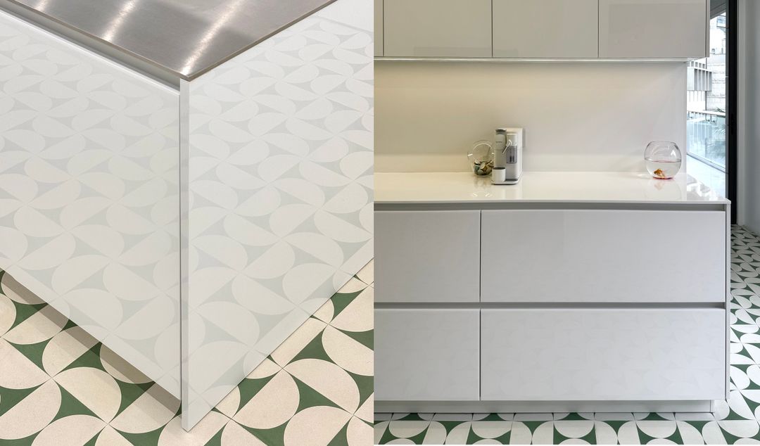 High-gloss white kitchen in Kraytem, view 7