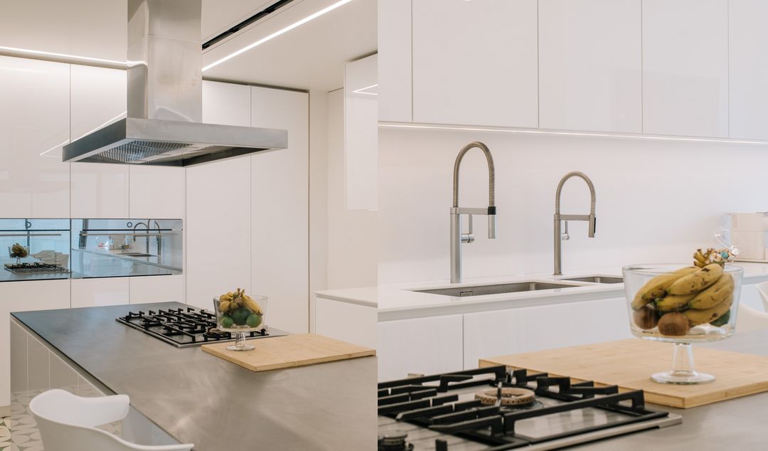 High-gloss white kitchen in Kraytem, view 12