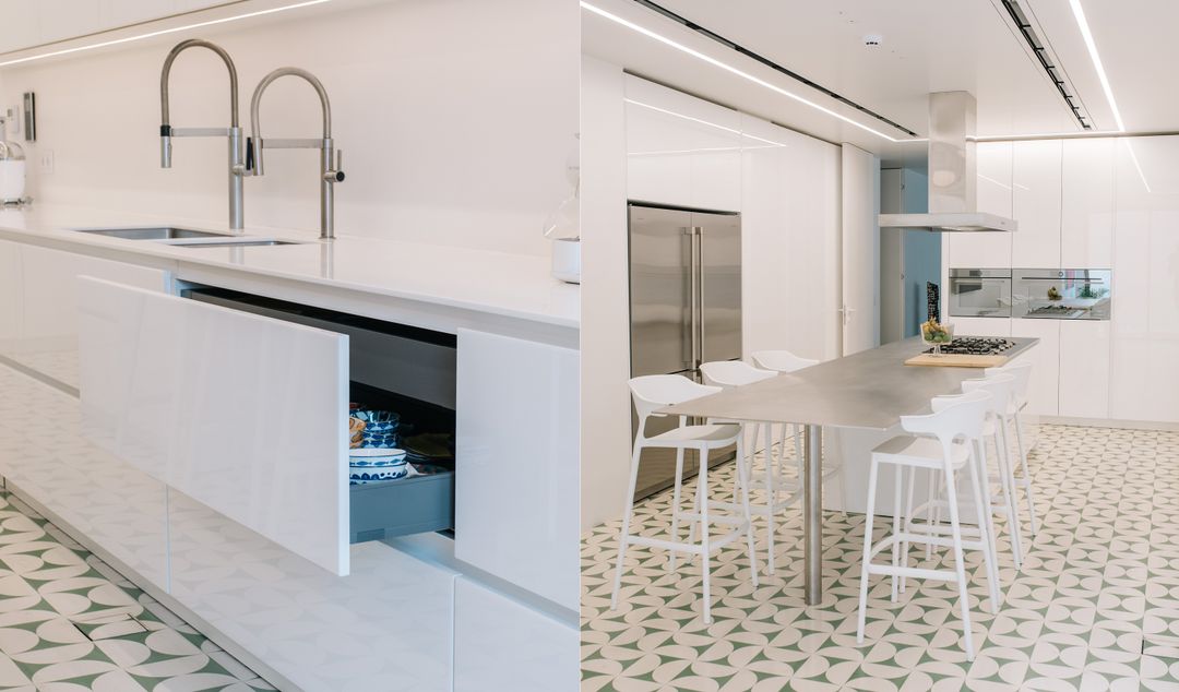 High-gloss white kitchen in Kraytem, view 10