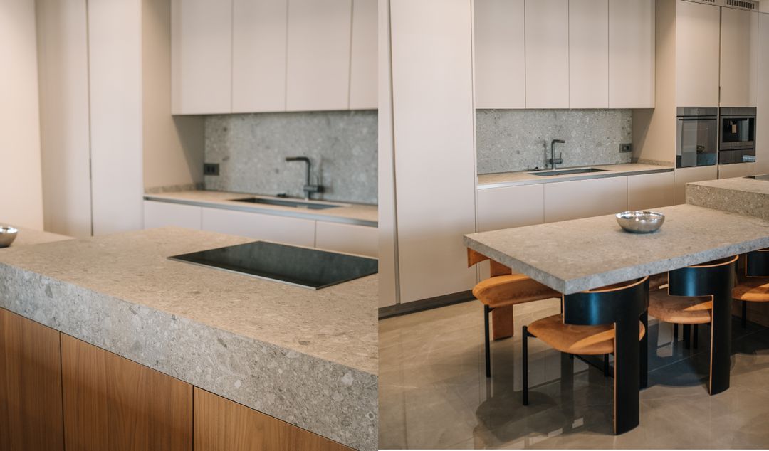 Frozen walnut kitchen in Zalka, view 7