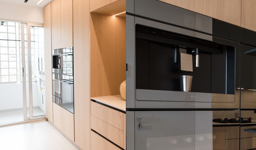 Ivory Oak and olive green kitchen in Jounieh, view 10