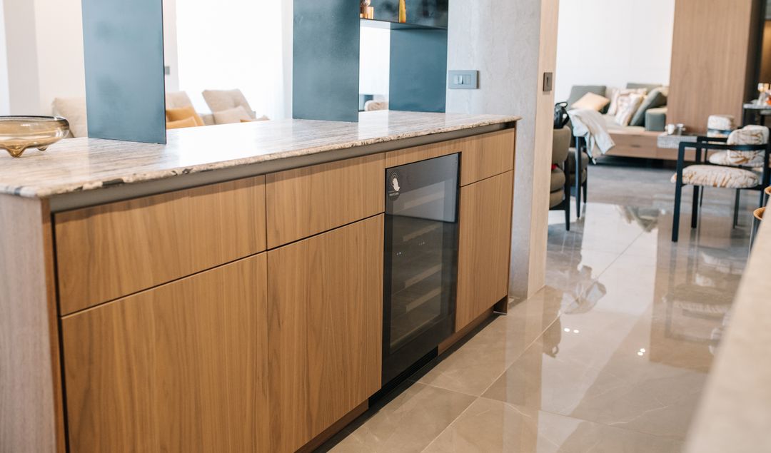 Frozen walnut kitchen in Zalka, view 9