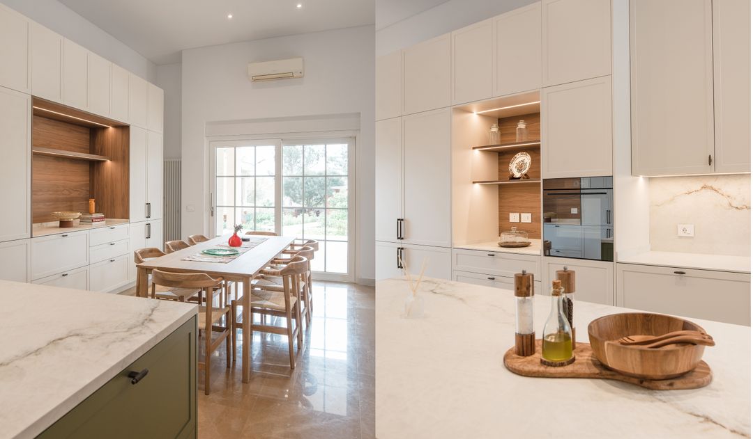 Classic green and white kitchen in Mechref, view 7