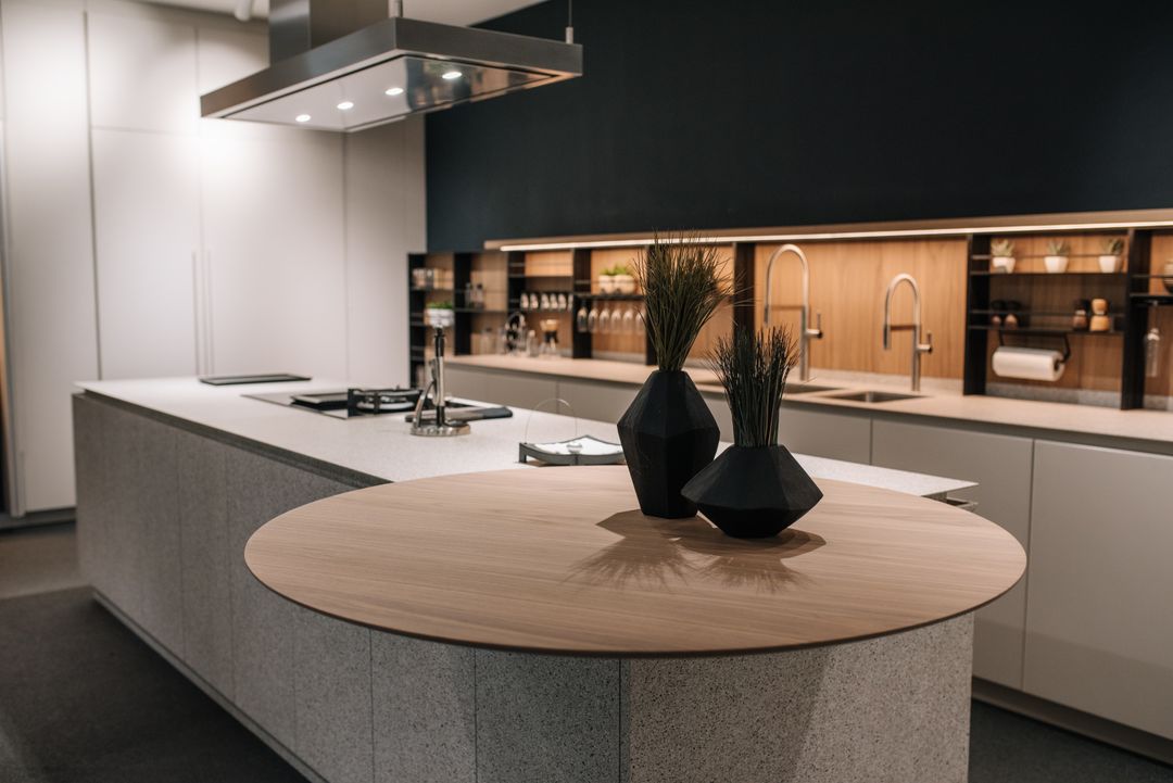 Seminato showroom kitchen, view 3